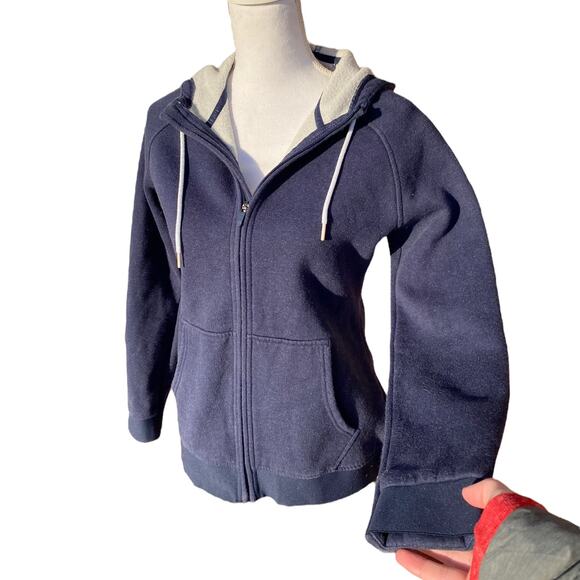Gymshark Jacket Blue Hooded Training Zip Long Sleeve Women’s Size Small - Picture 6 of 9